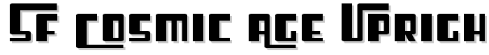 SF Cosmic Age Upright font